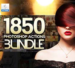 PS动作－29套1850个调色大合集：1850 Amazing Photoshop Actions